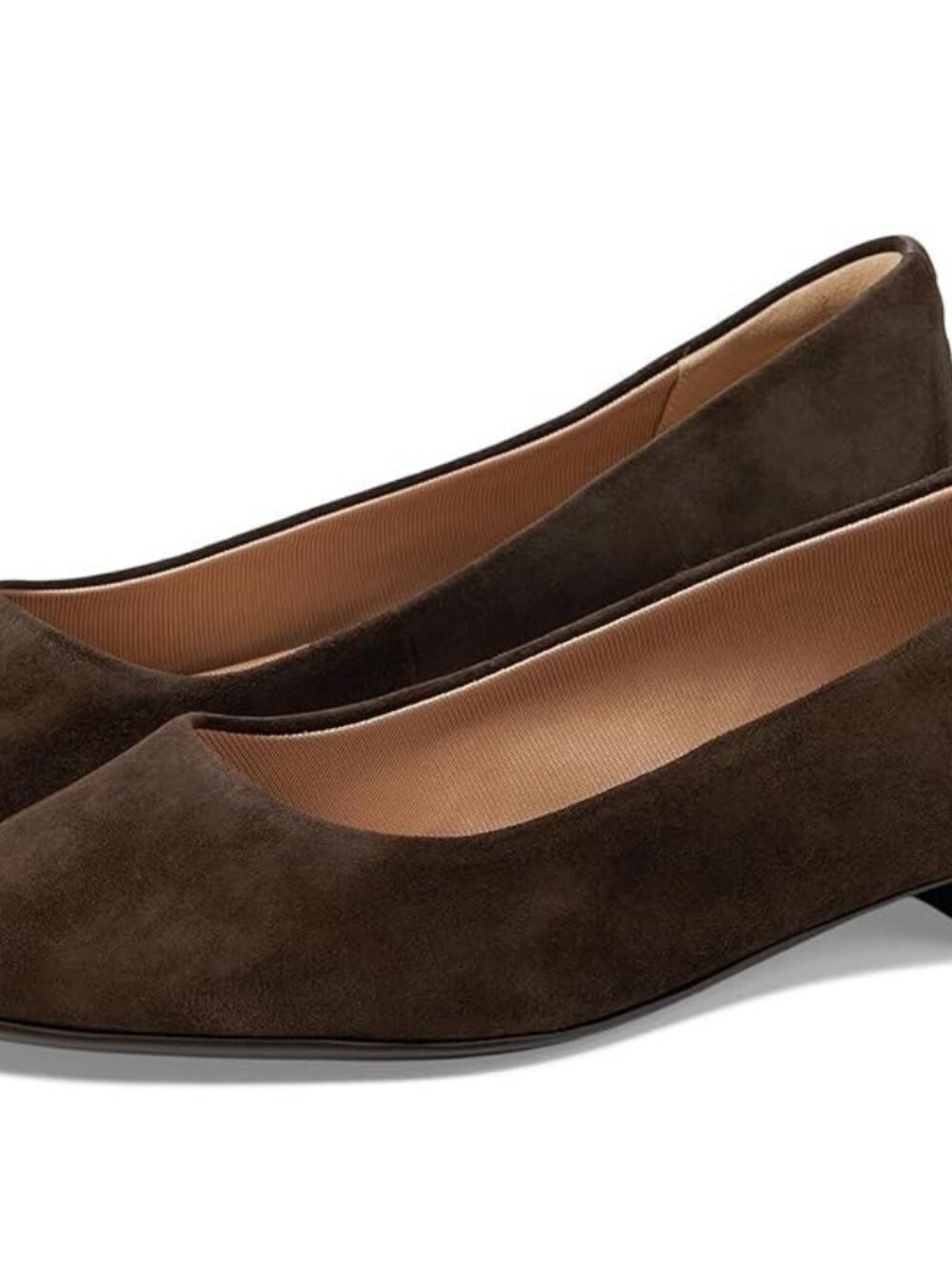 Rockport Tessa Women's Flat Shoes Dark Brown Suede Low Heel Pumps Size 8.5 - Picture 8 of 10